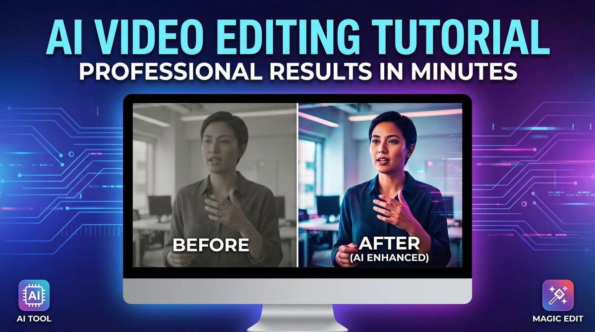 高清视频AI视频剪辑教程视频演示